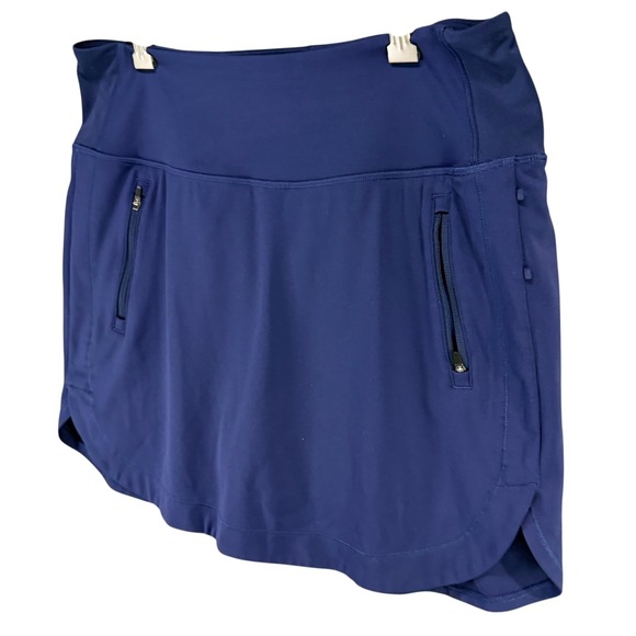 Athleta Fairway High Rise Golf 16" Skort Women L Blue Athletic Tennis Pickleball - Picture 2 of 12